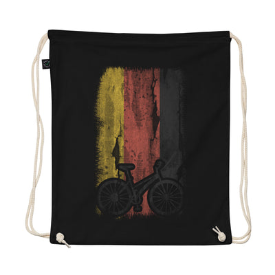 German Flag And Cycling - Organic Turnbeutel fahrrad