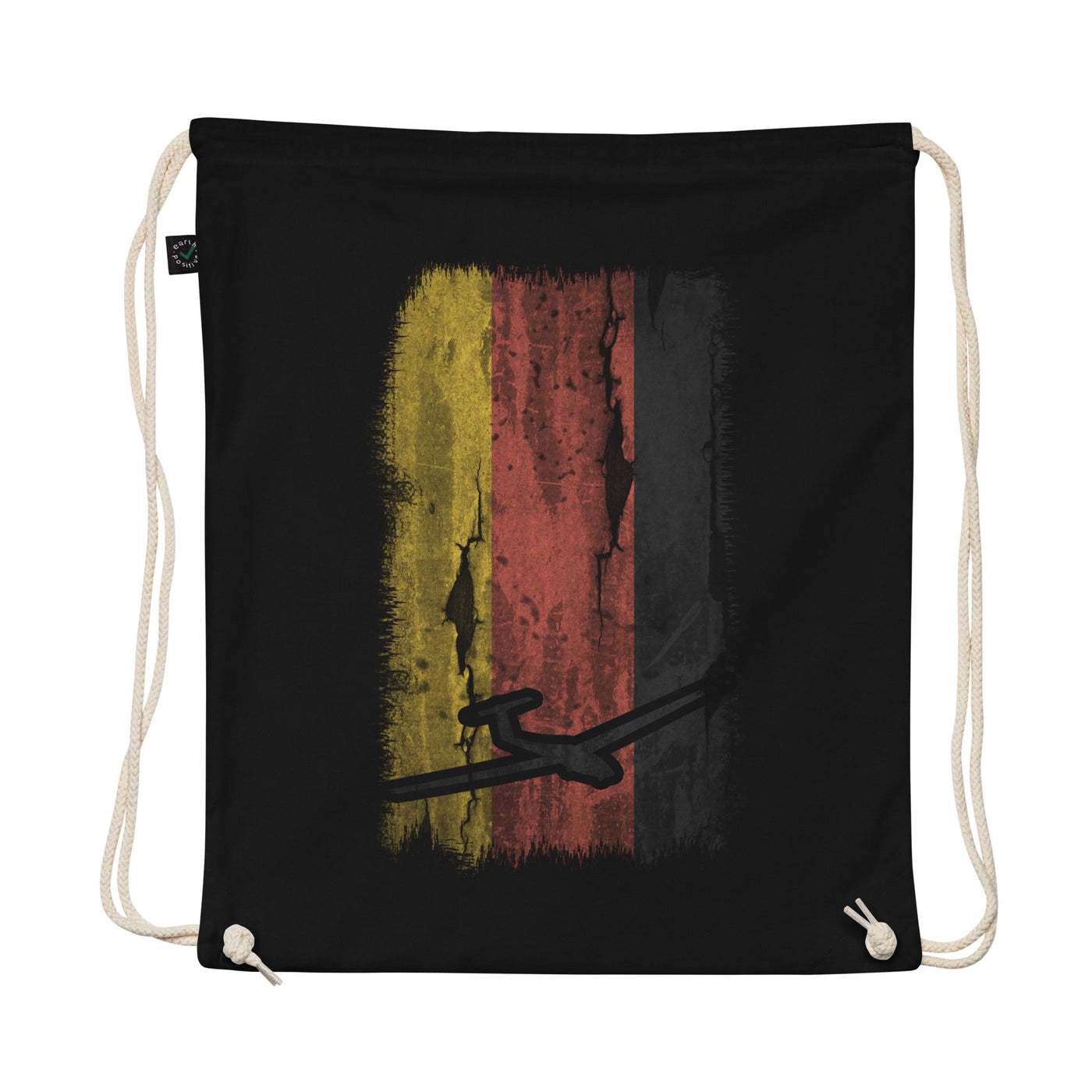 German Flag And Sailplane - Organic Turnbeutel berge