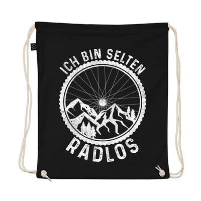 Ich Bin Selten Radlos - Organic Turnbeutel fahrrad mountainbike Schwarz
