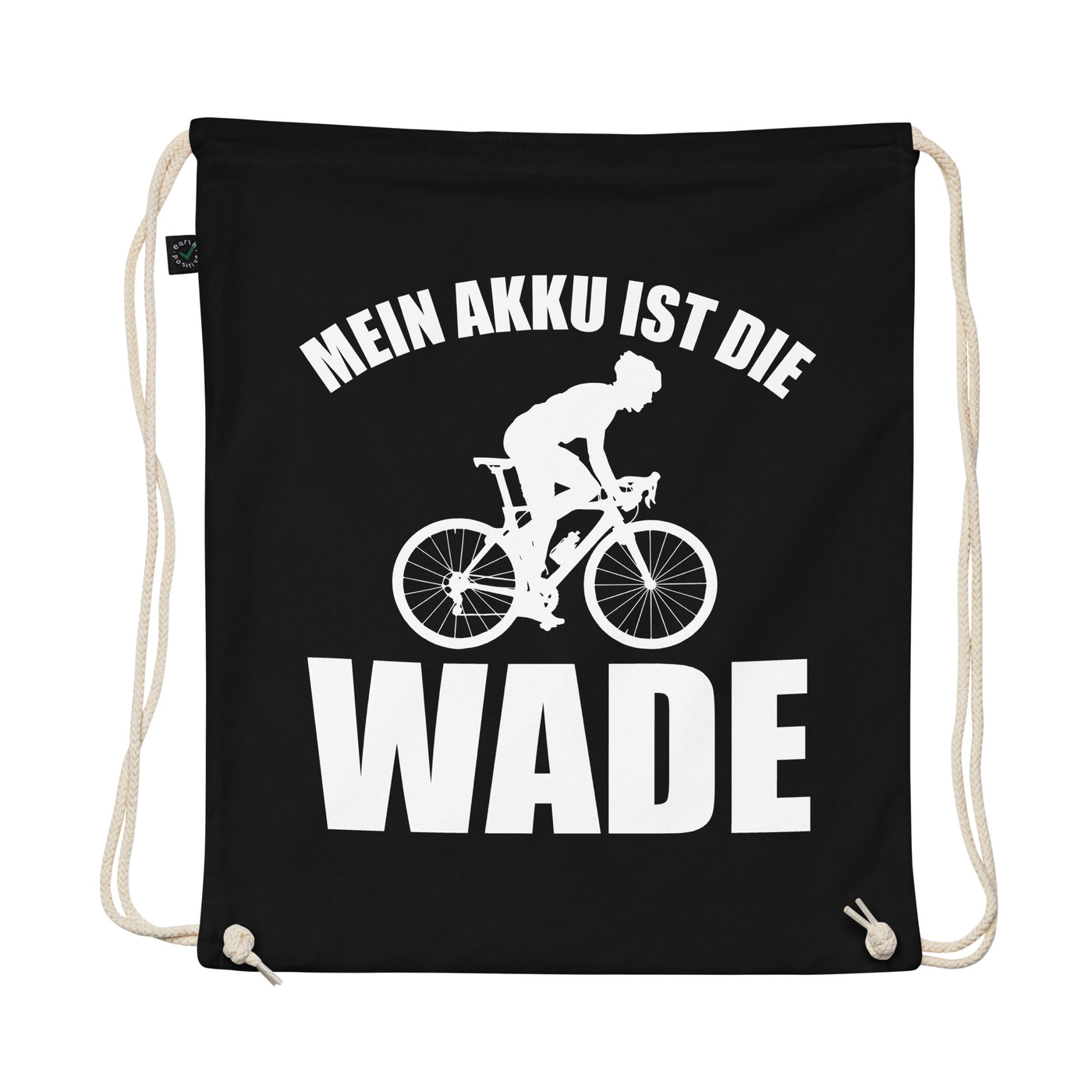 Mein Akku Ist Die Wade 2 - Organic Turnbeutel fahrrad