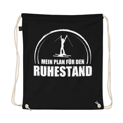 Mein Plan Fur Den Ruhestand 1 - Organic Turnbeutel ski Schwarz