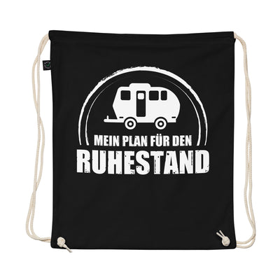 Mein Plan Fur Den Ruhestand 2 - Organic Turnbeutel camping Schwarz