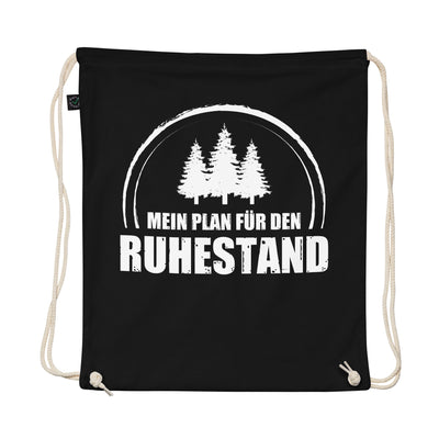 Mein Plan Fur Den Ruhestand 3 - Organic Turnbeutel camping Schwarz