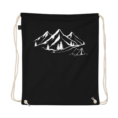 Mountain 1 And Camping - Organic Turnbeutel camping Schwarz