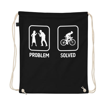 Problem Solved - Guy Cycling - Organic Turnbeutel fahrrad Schwarz