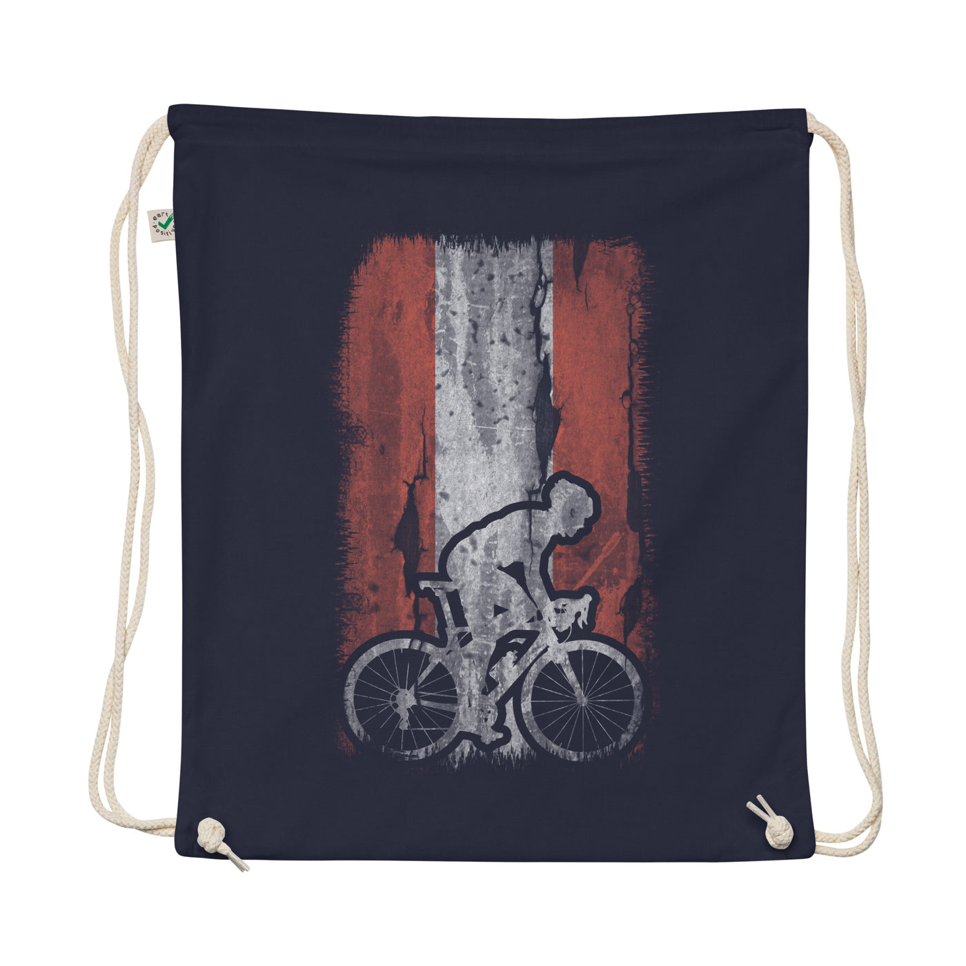 Austria Flag 1 And Cycling - Organic Turnbeutel fahrrad