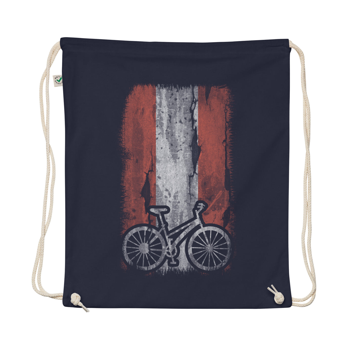 Austria Flag And Cycling - Organic Turnbeutel fahrrad