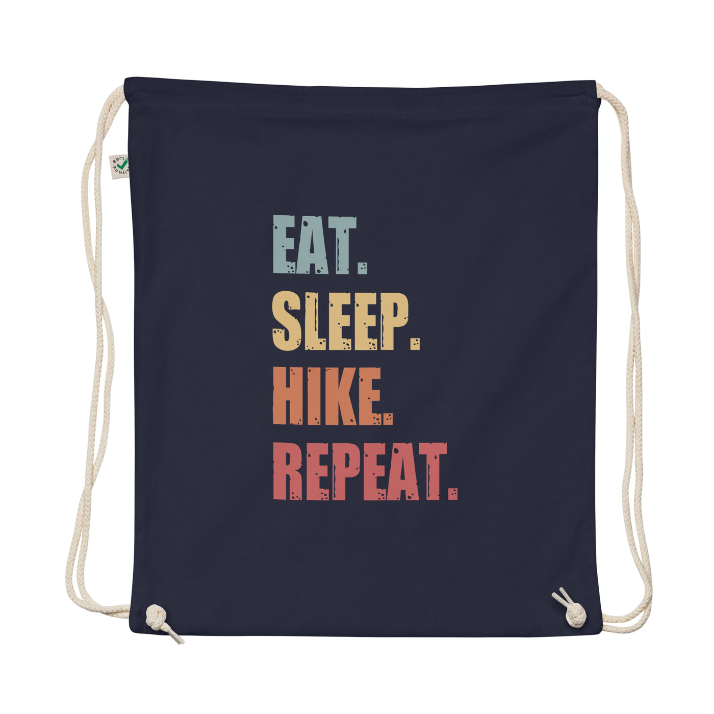 Eat Sleep Hike Repeat - Organic Turnbeutel wandern