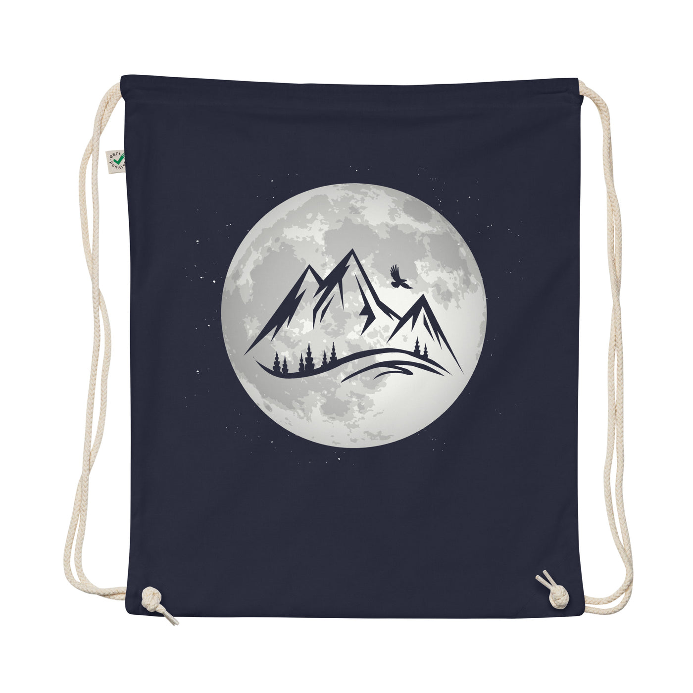 Full Moon - Mountain - Organic Turnbeutel berge