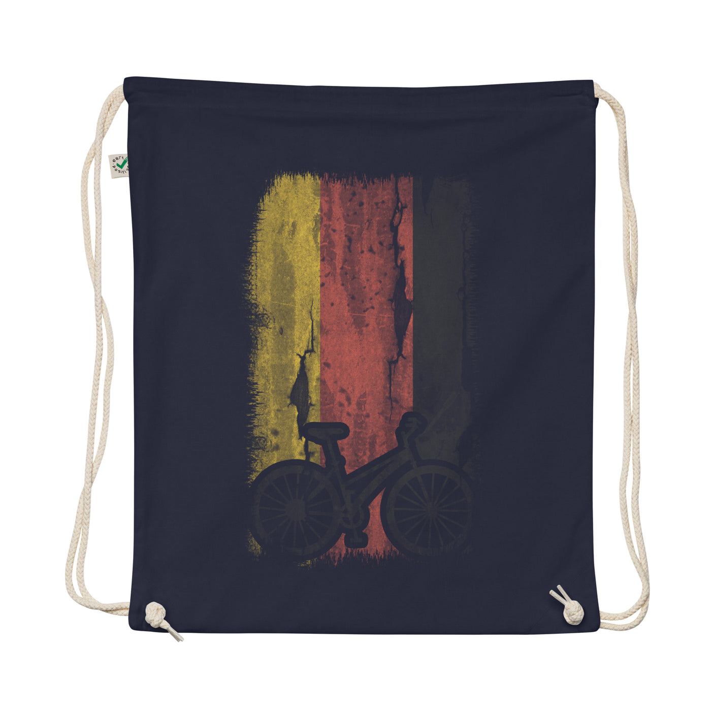 German Flag And Cycling - Organic Turnbeutel fahrrad