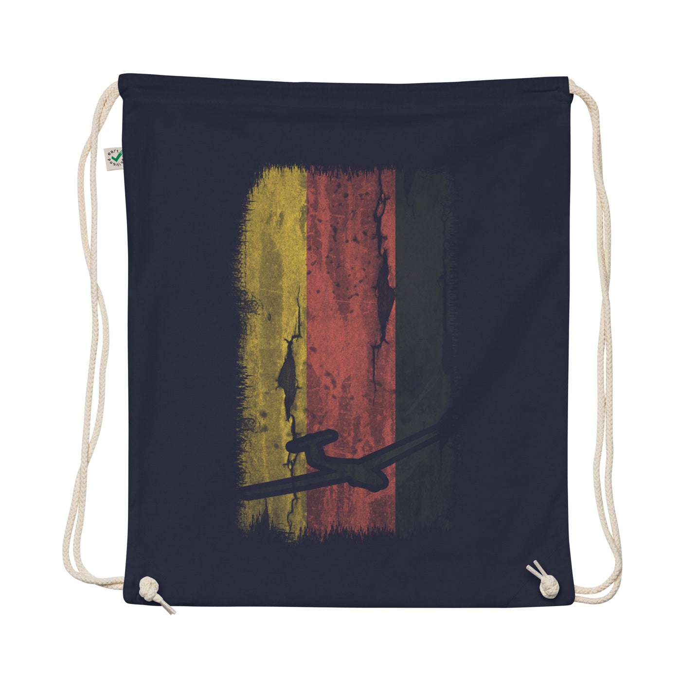 German Flag And Sailplane - Organic Turnbeutel berge