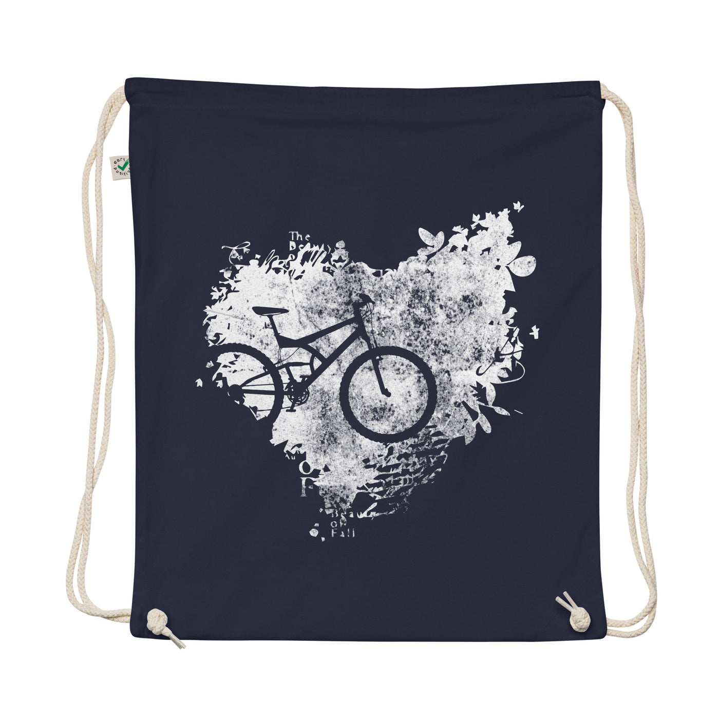 Grunge Heart - Cycling - Organic Turnbeutel fahrrad