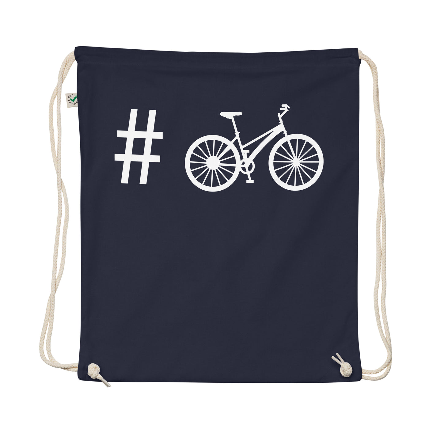 Hashtag - Cycling - Organic Turnbeutel fahrrad