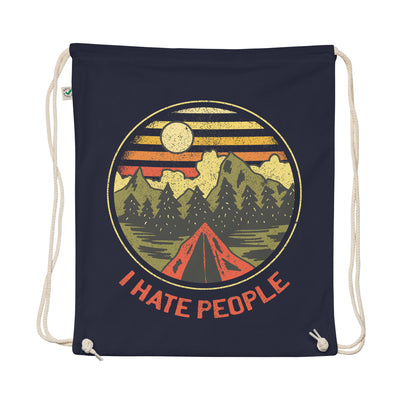 I Hate People - Organic Turnbeutel camping