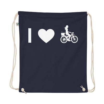 I Heart And Female Cycling - Organic Turnbeutel fahrrad
