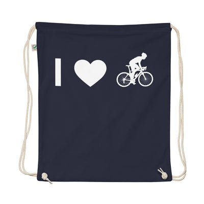 I Heart And Guy Cycling - Organic Turnbeutel fahrrad
