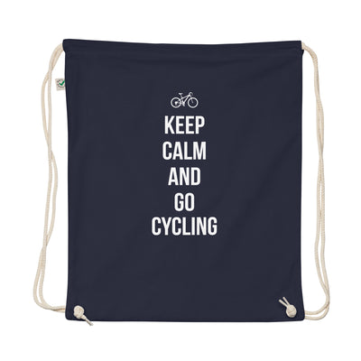 Keep Calm And Go Cycling - Organic Turnbeutel fahrrad