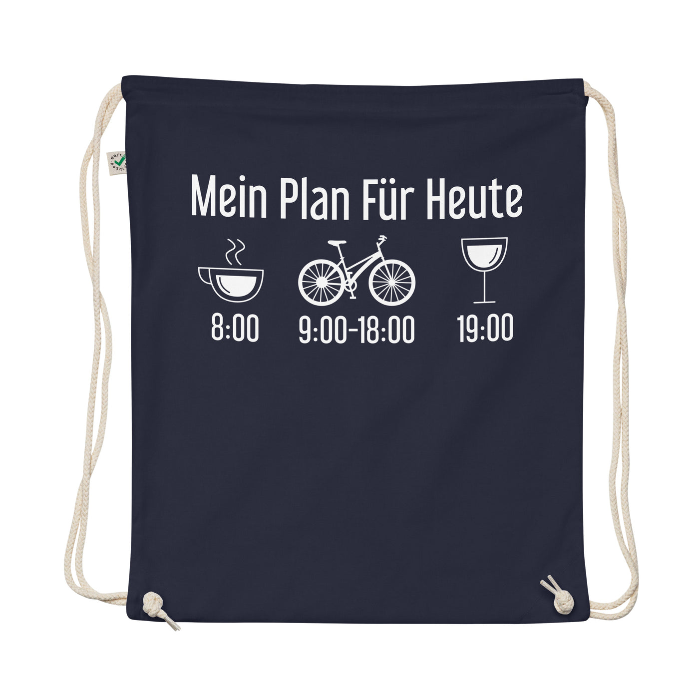Mein Plan Für Heute - Organic Turnbeutel fahrrad
