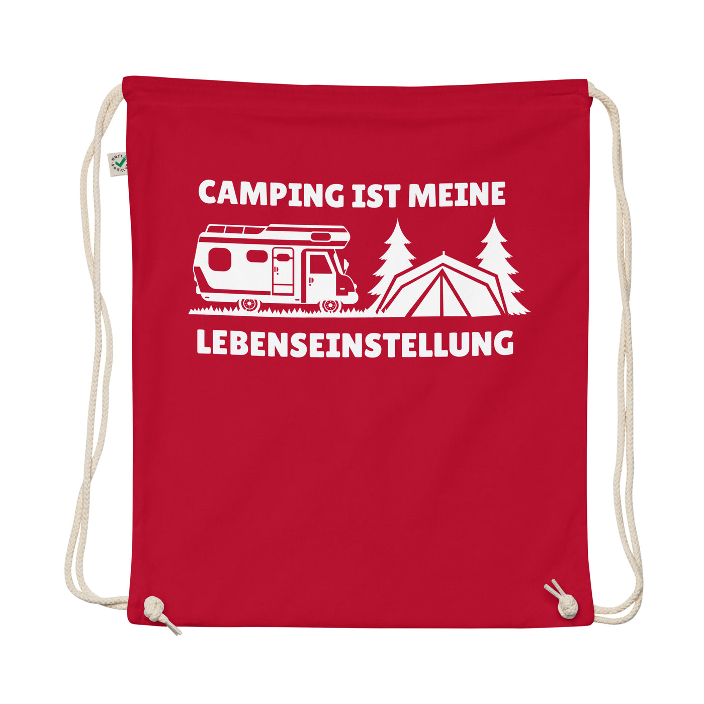 Camping Ist Meine Lebenseinstellung - Organic Turnbeutel camping