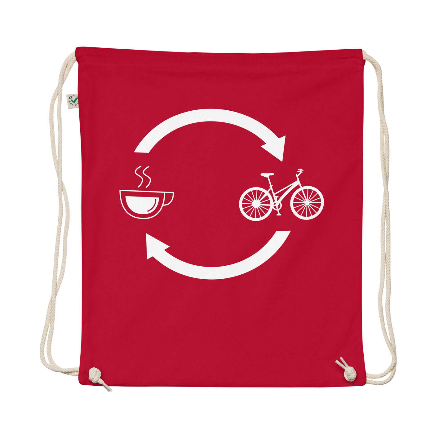 Coffee Loading Arrows And Cycling - Organic Turnbeutel fahrrad
