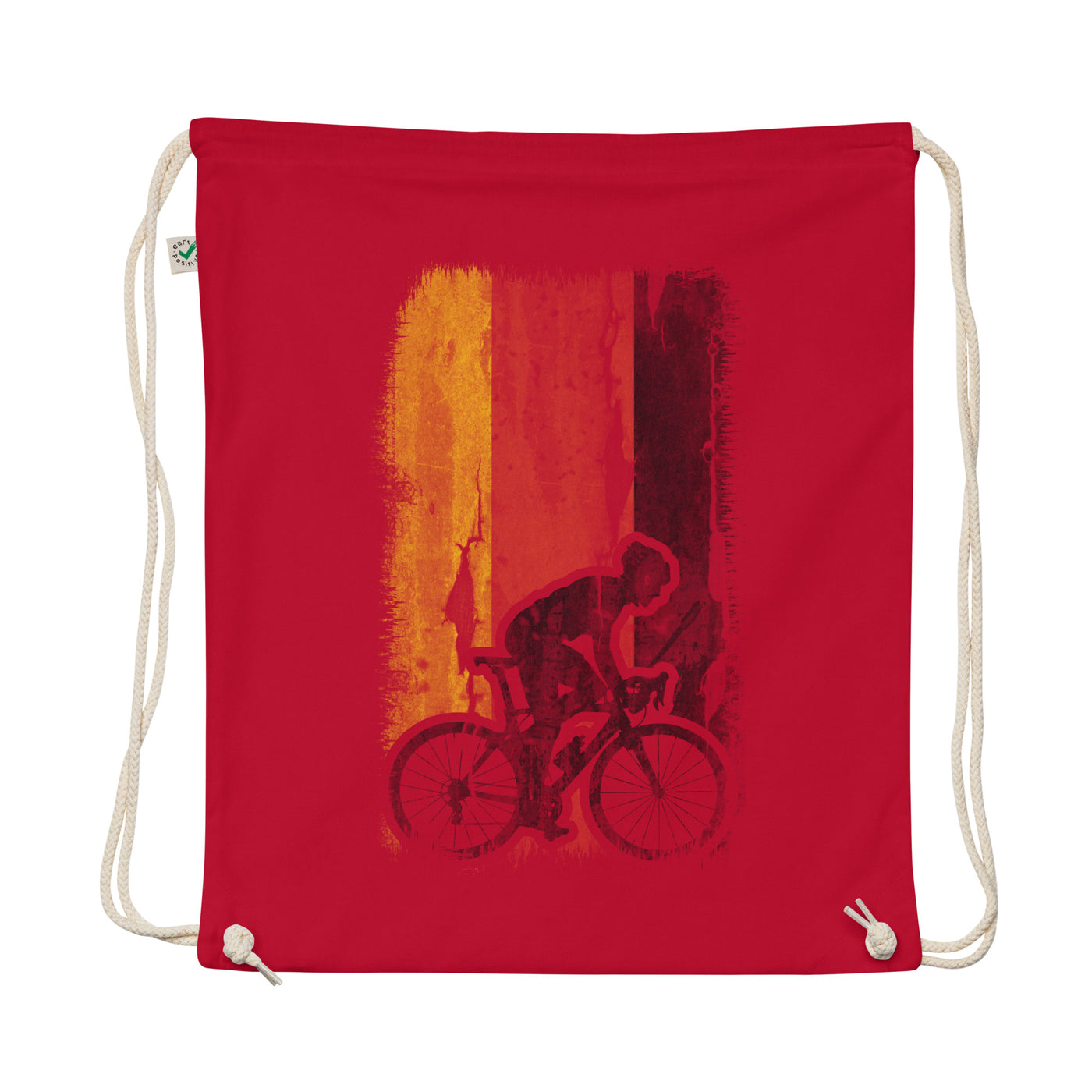 German Flag 1 And Cycling - Organic Turnbeutel fahrrad