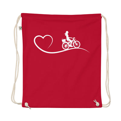 Heart And Cycling - Organic Turnbeutel fahrrad