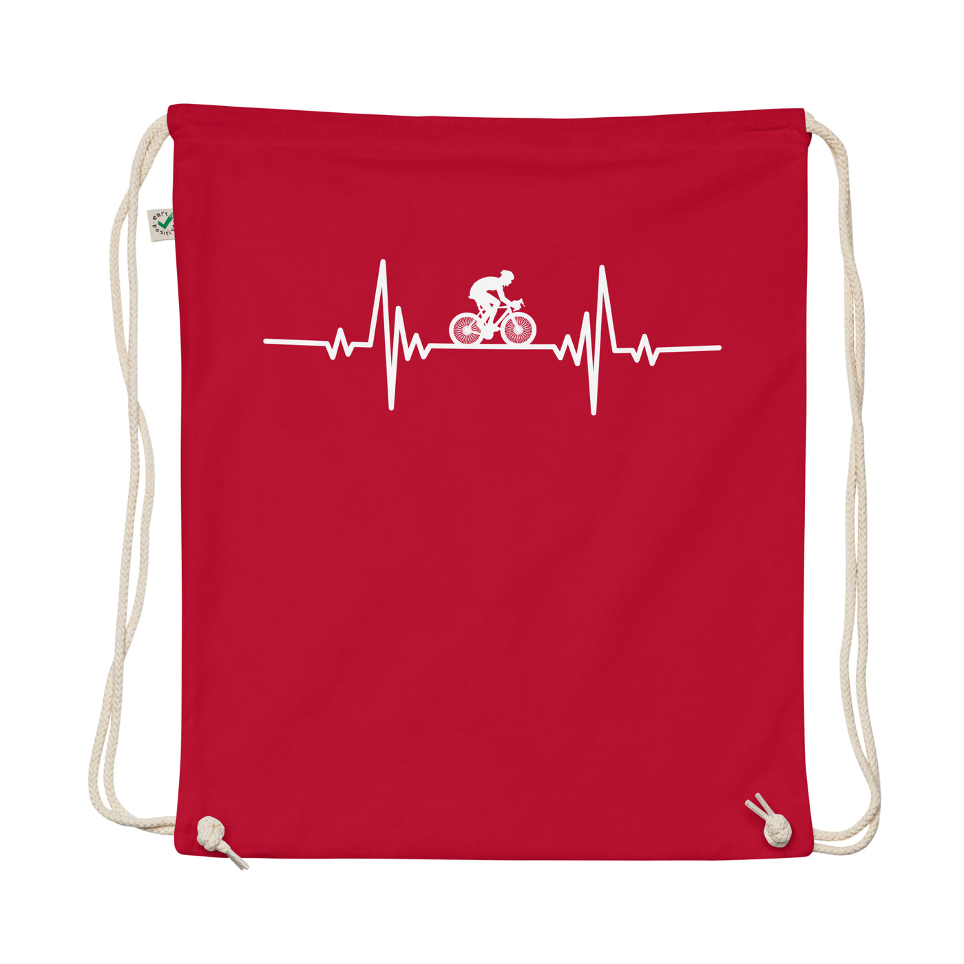 Heartbeat Mountain Biking Activity - Organic Turnbeutel mountainbike