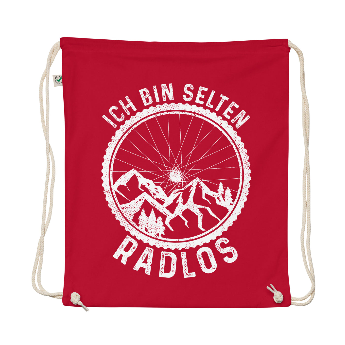 Ich Bin Selten Radlos - Organic Turnbeutel fahrrad mountainbike