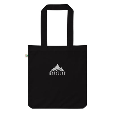 Berglust Logo - Organic Einkaufstasche (Bestickt) berge