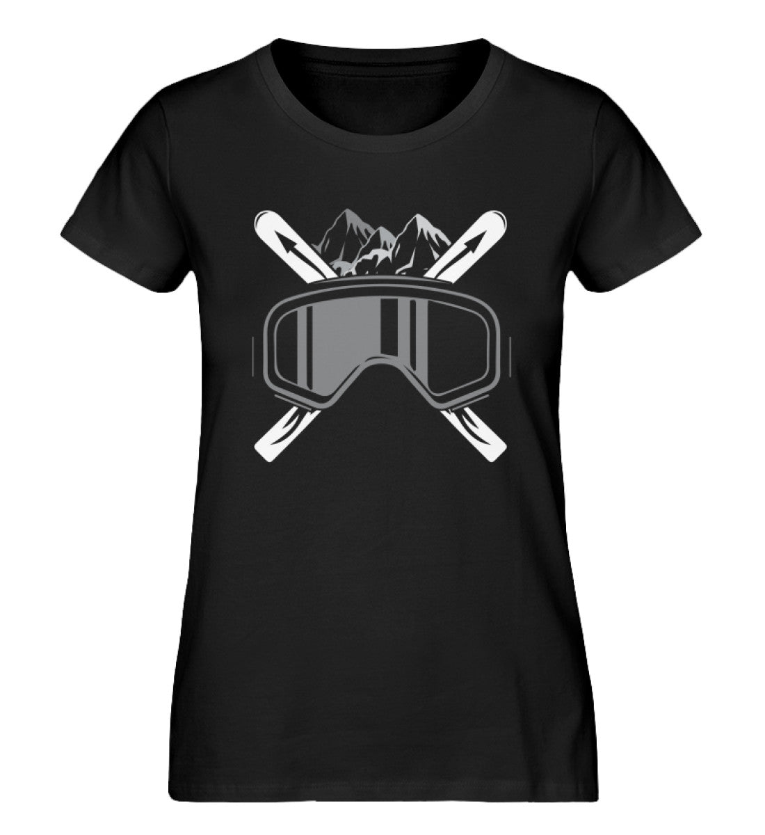 Schifoan - Damen Organic T-Shirt ski Schwarz