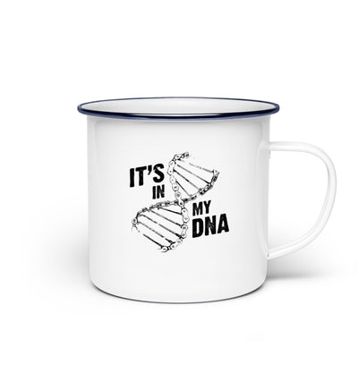 Its in my DNA - Emaille Tasse fahrrad mountainbike