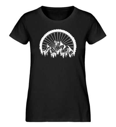 Mountainbike Geometrisch - Damen Premium Organic T-Shirt mountainbike Schwarz