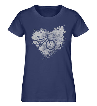 Fahrrad Abstrakt - Damen Organic T-Shirt fahrrad mountainbike Navyblau