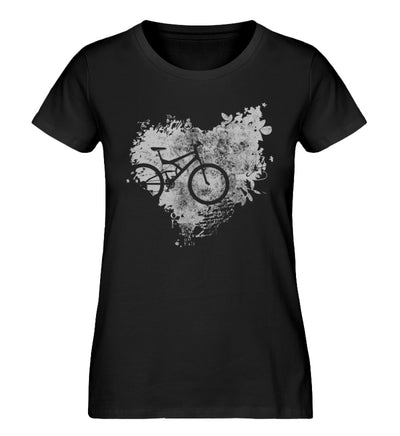 Fahrrad Abstrakt - Damen Organic T-Shirt fahrrad mountainbike Schwarz