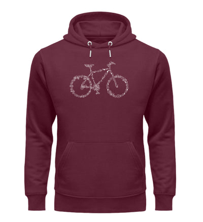 Fahrrad Kollektiv - Unisex Premium Organic Hoodie fahrrad mountainbike Weinrot