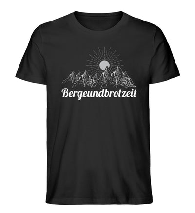 Bergeundbrotzeit - Herren Organic T-Shirt berge Schwarz