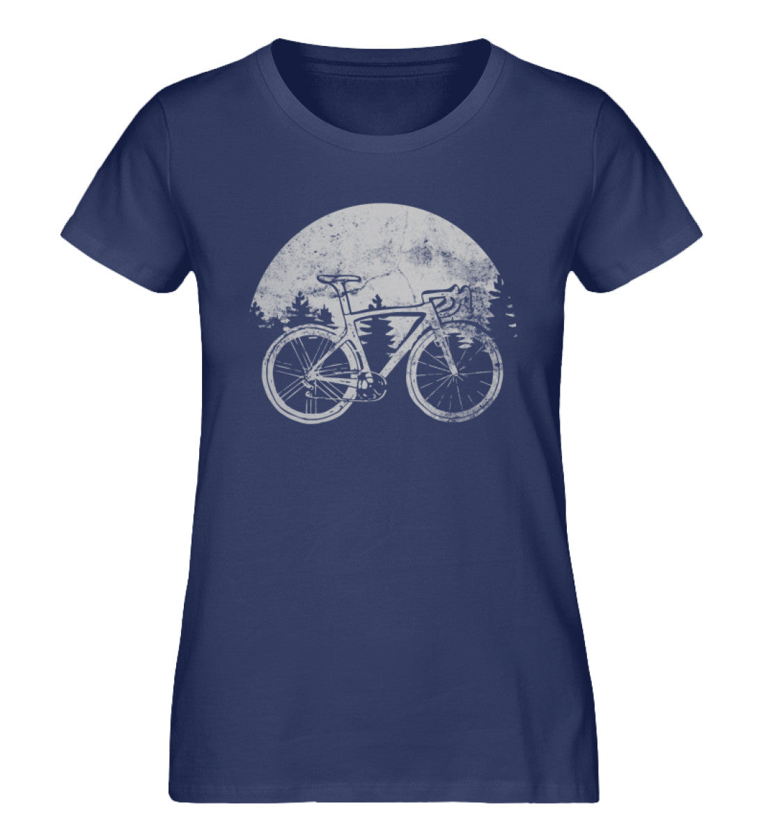 Fahrrad vintage - Damen Organic T-Shirt fahrrad Navyblau