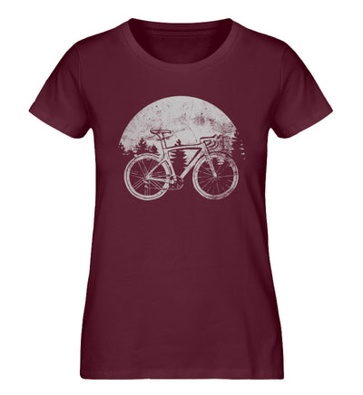 Fahrrad vintage - Damen Organic T-Shirt fahrrad Weinrot
