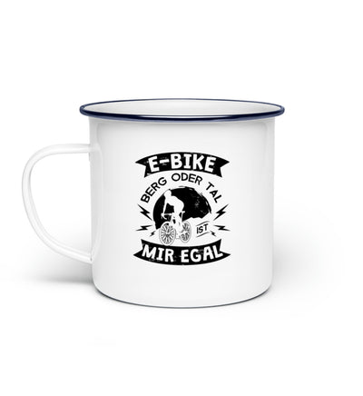 E-Bike - Berg oder Tal, mir egal - Emaille Tasse e-bike Default Title