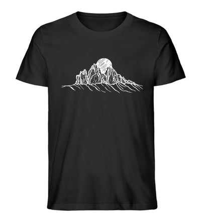 Drei Zinnen - Herren Organic T-Shirt berge wandern Schwarz