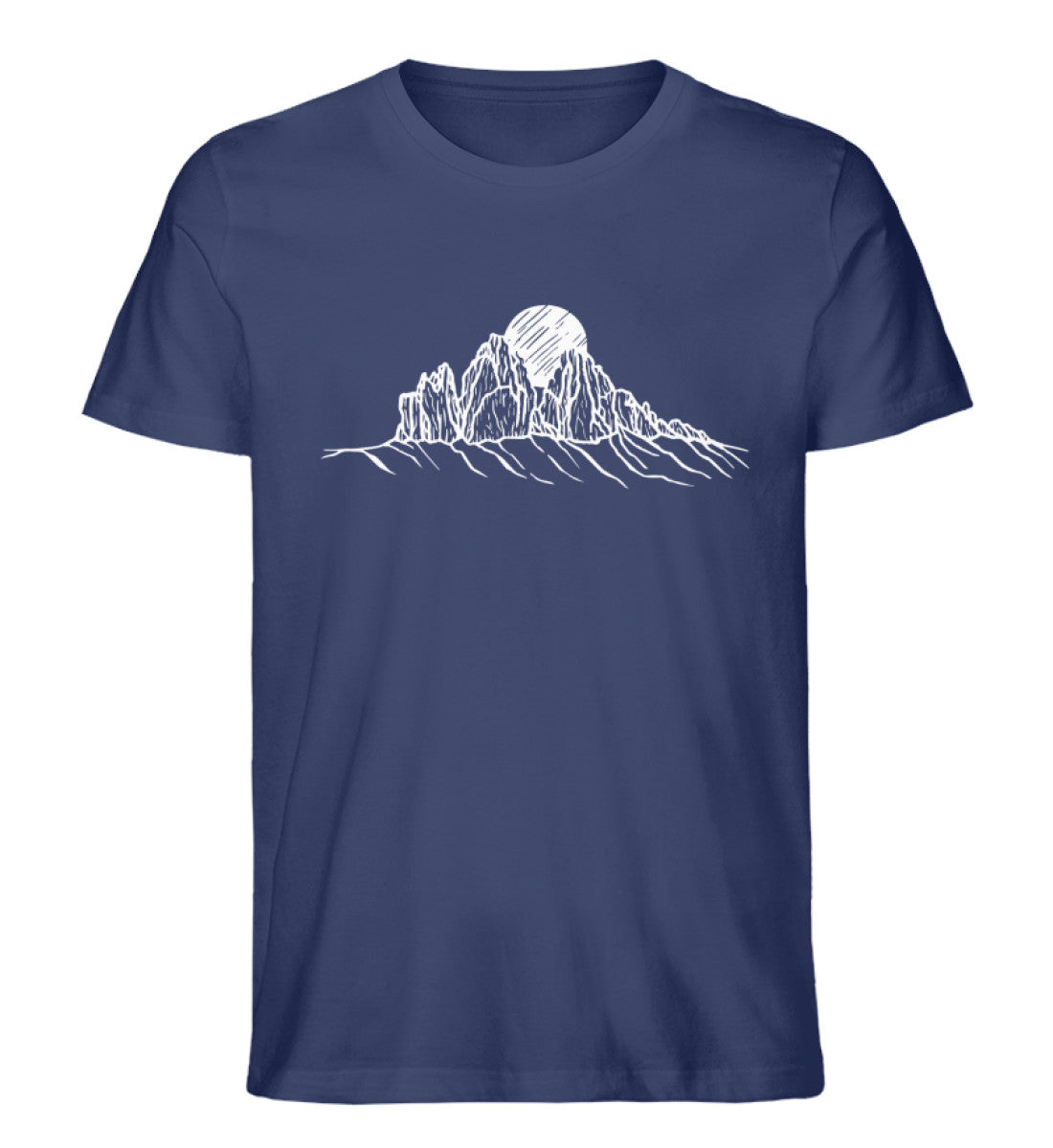 Drei Zinnen - Herren Organic T-Shirt berge wandern Navyblau