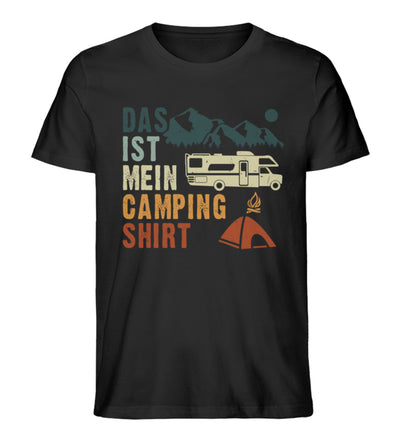 Das ist mein Camping Shirt - Herren Premium Organic T-Shirt camping Schwarz