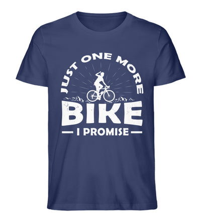 Just one more bike, i promise - Herren Organic T-Shirt fahrrad Navyblau