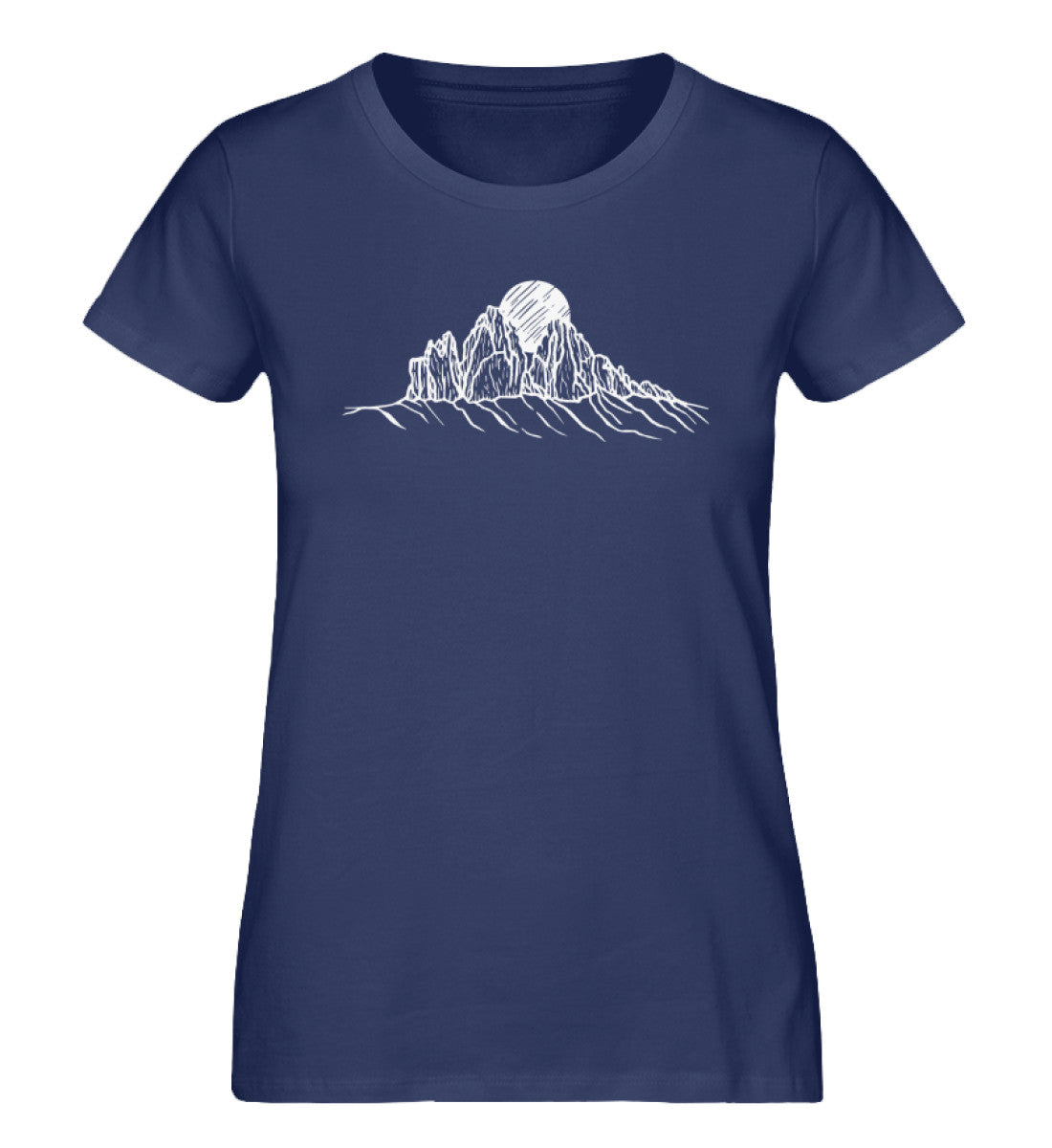 Drei Zinnen - Damen Organic T-Shirt berge wandern Navyblau
