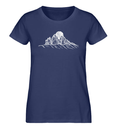 Drei Zinnen - Damen Organic T-Shirt berge wandern Navyblau