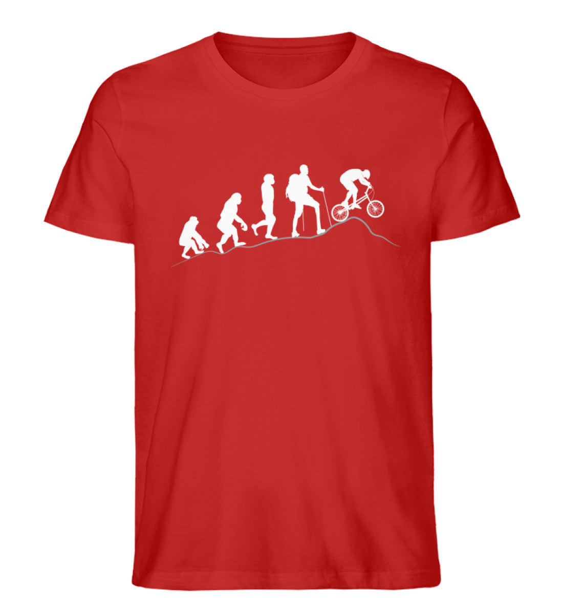 Mountainbike Evolution - Herren Organic T-Shirt-BERGLUST