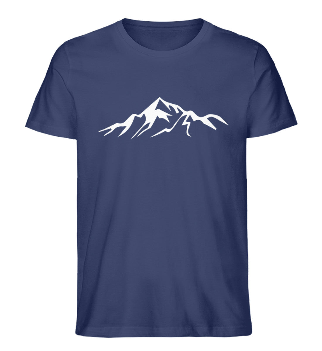 Gebirge - Herren Organic T-Shirt berge Navyblau