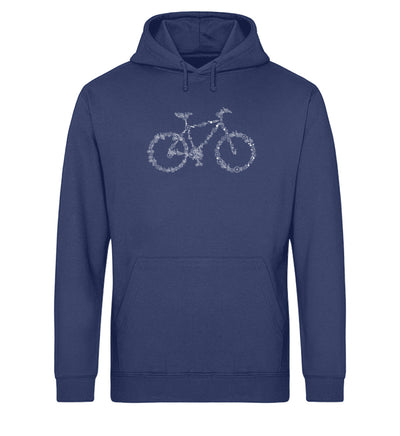 Fahrrad Kollektiv - Unisex Organic Hoodie fahrrad mountainbike Navyblau