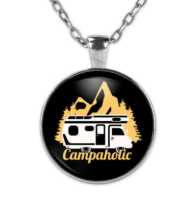 Campaholic. - Halskette mit Anhänger camping Silber