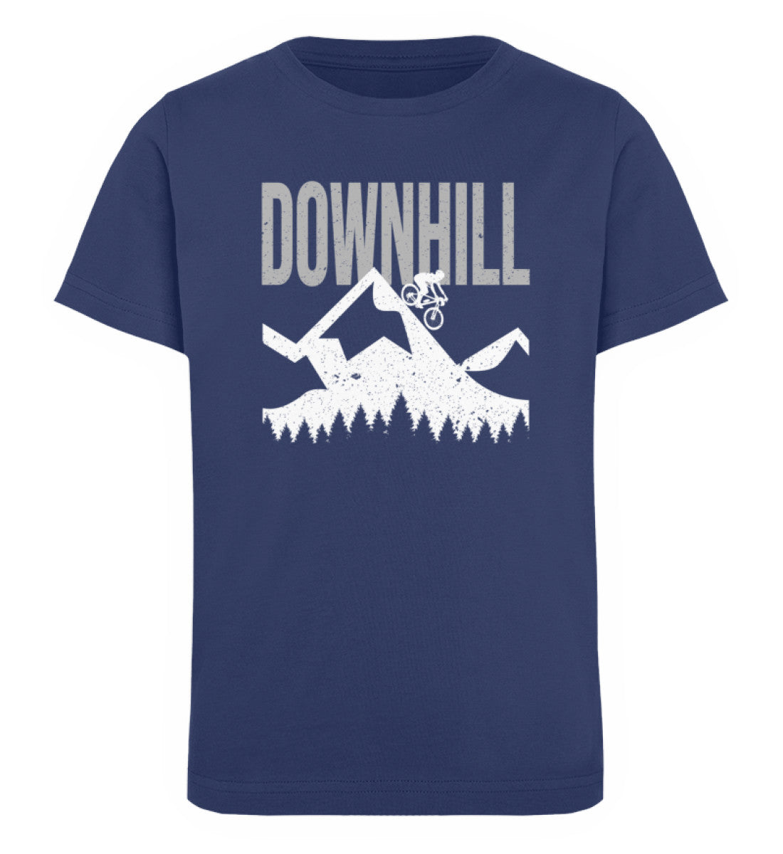 Downhill MTB - Kinder Premium Organic T-Shirt mountainbike Navyblau